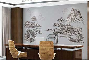 鄂州森佰汇航空纤维墙咔（山水之间）